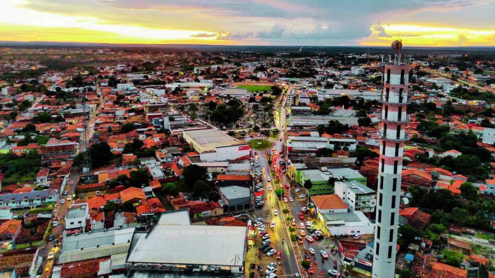 Vista da cidade de Balsas, Maranhão